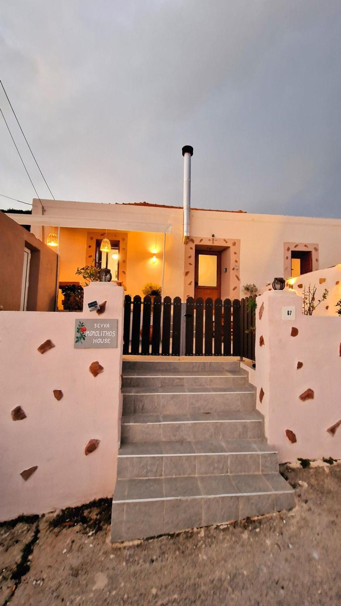 Seva Monolithos House Villa Kültér fotó